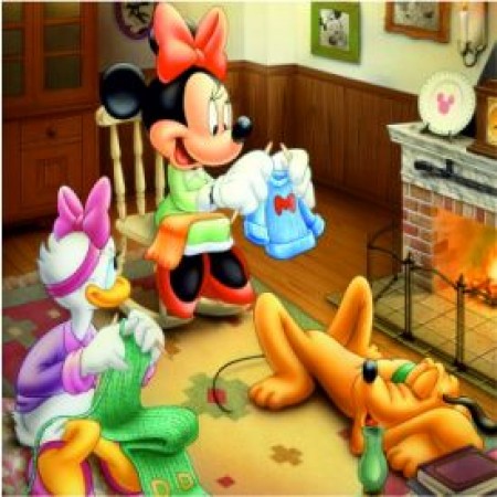 Puzzle magnetic Minnie si Pluto